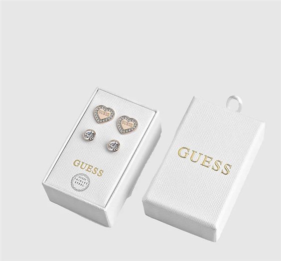 Orecchini Guess Donna in Acciaio Cubic Zirconia JUBS01802JWRGT/U - JUBS01802JWRGT/U